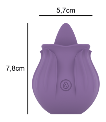 INTENSE - VIOLET ESTIMULADOR LENGUA BASE MAGNÉTICA