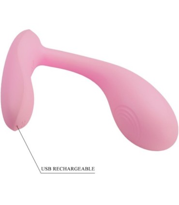 PRETTY LOVE - BAIRD G-SPOT 12 VIBRACIONES RECARGABLE ROSA APP