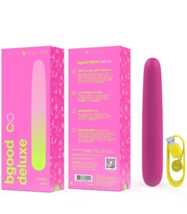 B SWISH - BGOOD INFINITE DELUXE VIBRADOR RECARGABLE SILICONA ROSA