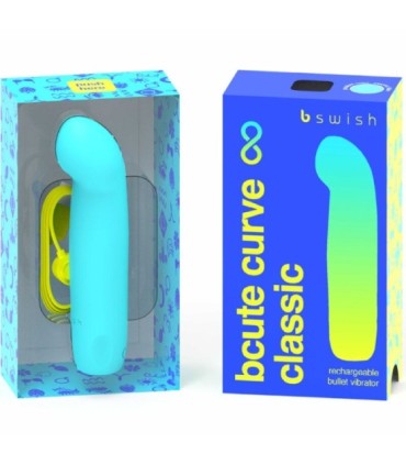 B SWISH - BCUTE CURVE INFINITE CLASSIC VIBRADOR RECARGABLE SILICONA AZUL