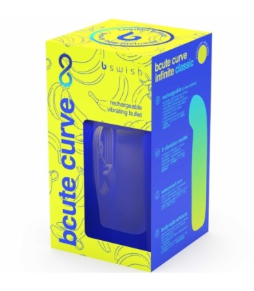 B SWISH - BCUTE CURVE INFINITE CLASSIC EDICION LIMITADA VIBRADOR RECARGABLE SILICONA AMARILLO