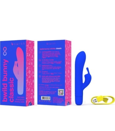 B SWISH - BWILD BUNNY INFINITE CLASSIC VIBRADOR RECARGABLE SILICONA AZUL