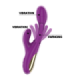INTENSE - APOLO VIBRADOR MULTIFUNCIÓN RECARGABLE 7 VIBRACIONES CON LENGUA OSCILANTE MORADO