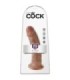 KING COCK - PENE REALÍSTICO 21.7 CM CARAMELO