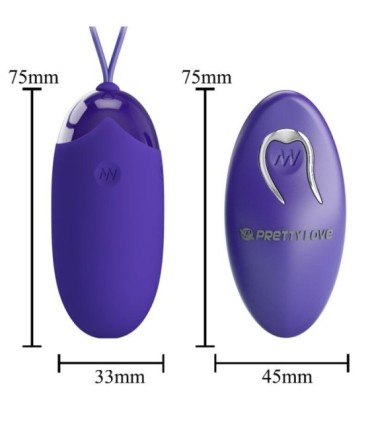 PRETTY LOVE - BERGER YOUTH HUEVO VIBRADOR CONTROL REMOTO VIOLETA