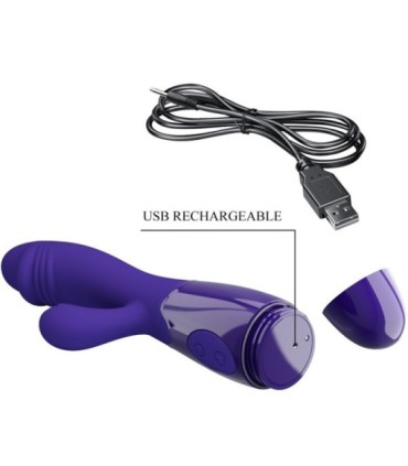 PRETTY LOVE - SNAPPY YOUTH VIBRADOR & ESTIMULADOR PUNTOG VIOLETA