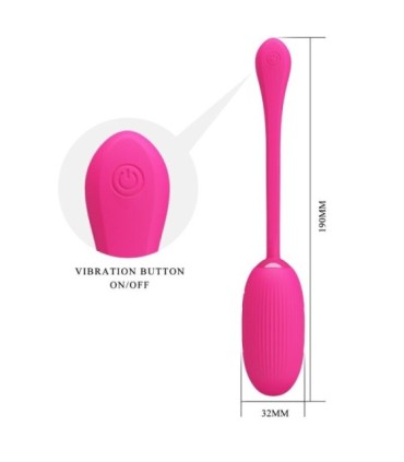 PRETTY LOVE - DOREEN HUEVO VIBRADOR RECARGABLE MAGENTA CONTROL REMOTO