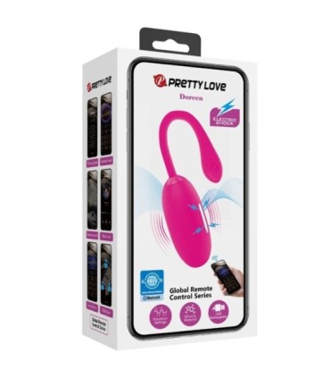 PRETTY LOVE - DOREEN HUEVO VIBRADOR RECARGABLE MAGENTA CONTROL REMOTO