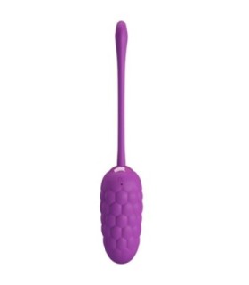 PRETTY LOVE - HUEVO VIBRADOR CON TEXTURA MARINA RECARGABLE MORADO