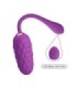 PRETTY LOVE - HUEVO VIBRADOR CON TEXTURA MARINA RECARGABLE MORADO
