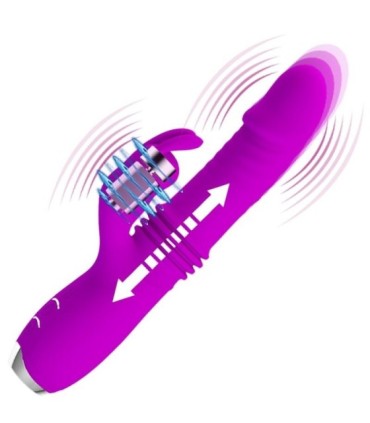 PRETTY LOVE - DOROTHY VIBRADOR CONEJO RECARGABLE MORADO