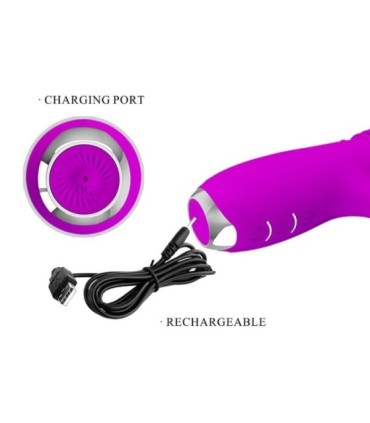 PRETTY LOVE - DOROTHY VIBRADOR CONEJO RECARGABLE MORADO