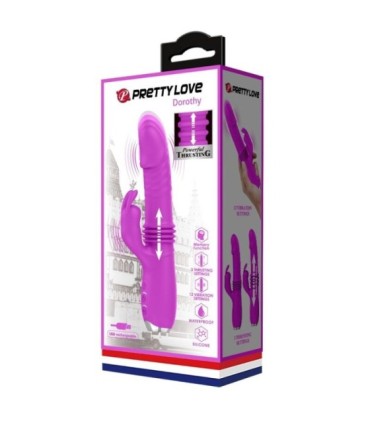 PRETTY LOVE - DOROTHY VIBRADOR CONEJO RECARGABLE MORADO