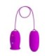 PRETTY LOVE - DAISY HUEVO DUAL VIBRADOR RECARGABLE MORADO