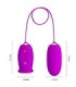 PRETTY LOVE - DAISY HUEVO DUAL VIBRADOR RECARGABLE MORADO