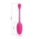 PRETTY LOVE - KNUCKER HUEVO VIBRADOR RECARGABLE ROSA