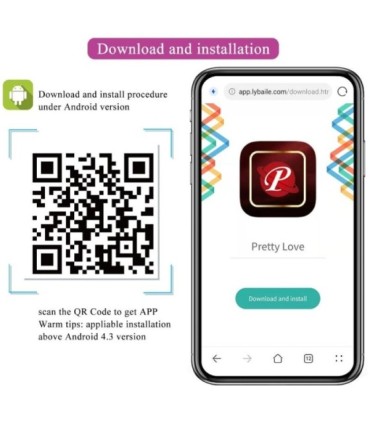 PRETTY LOVE - NYMPH HUEVO VIBRADOR CONTROLADO POR APP VIOLETA