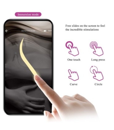 PRETTY LOVE - NYMPH HUEVO VIBRADOR CONTROLADO POR APP VIOLETA