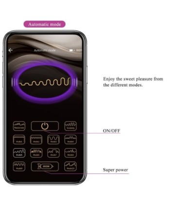 PRETTY LOVE - NYMPH HUEVO VIBRADOR CONTROLADO POR APP VIOLETA