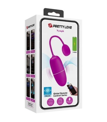 PRETTY LOVE - NYMPH HUEVO VIBRADOR CONTROLADO POR APP VIOLETA