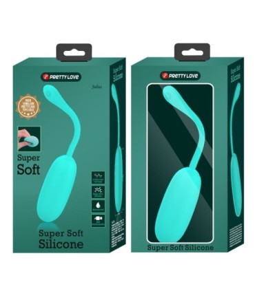 PRETTY LOVE - JULIUS HUEVO VIBRADOR IMPERMEBLE & RECARGABLE VERDE AGUA