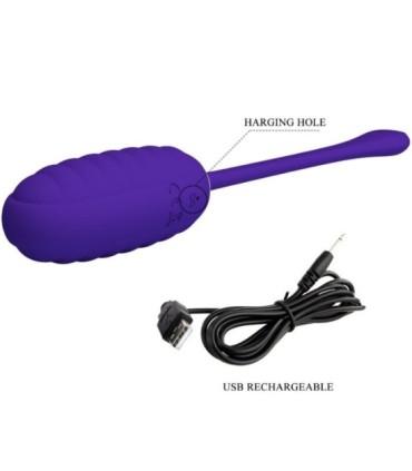 PRETTY LOVE - KIRK HUEVO VIBRADOR RECARGABLE LILA