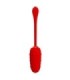 PRETTY LOVE - HUEVO VIBRADOR CON TEXTURA MARINA RECARGABLE ROJO
