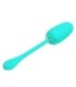PRETTY LOVE - HUEVO VIBRADOR CON TEXTURA MARINA RECARGABLE VERDE AGUA