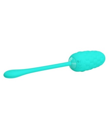 PRETTY LOVE - HUEVO VIBRADOR CON TEXTURA MARINA RECARGABLE VERDE AGUA