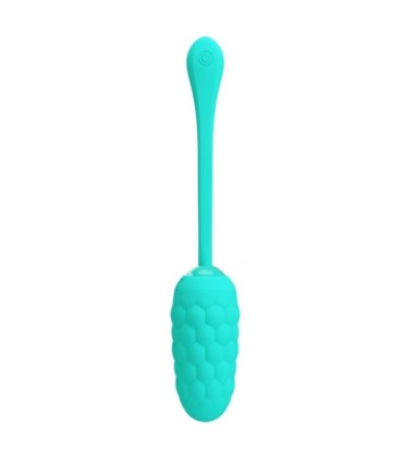 PRETTY LOVE - HUEVO VIBRADOR CON TEXTURA MARINA RECARGABLE VERDE AGUA