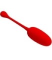 PRETTY LOVE - KNUCKER HUEVO VIBRADOR RECARGABLE ROJO