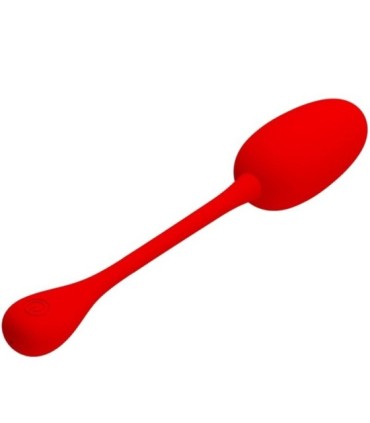 PRETTY LOVE - KNUCKER HUEVO VIBRADOR RECARGABLE ROJO