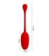 PRETTY LOVE - KNUCKER HUEVO VIBRADOR RECARGABLE ROJO