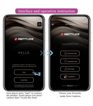 PRETTY LOVE - CATALINA VIBRADOR APP CONTROL REMOTO LILA