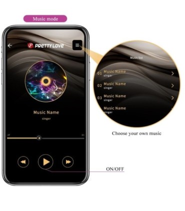 PRETTY LOVE - CATALINA VIBRADOR APP CONTROL REMOTO LILA