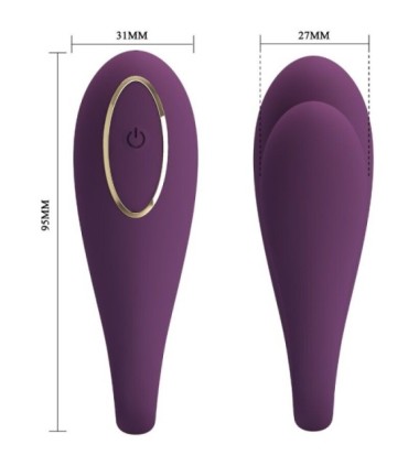 PRETTY LOVE - AUGUST VIBRADOR DOBLE PLACER APP REMOTE