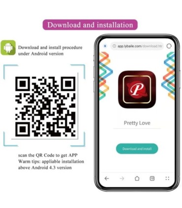 PRETTY LOVE - AUGUST VIBRADOR DOBLE PLACER APP REMOTE