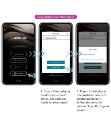 PRETTY LOVE - AUGUST VIBRADOR DOBLE PLACER APP REMOTE