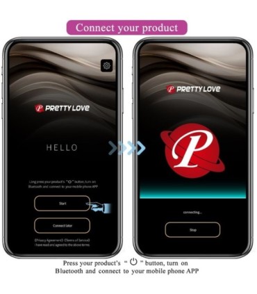 PRETTY LOVE - AUGUST VIBRADOR DOBLE PLACER APP REMOTE