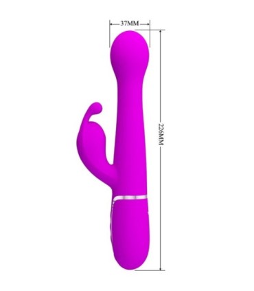 PRETTY LOVE - DEJON VIBRADOR RABBIT 3 EN 1 MULTIFUNCIÓN VIOLETA