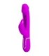 PRETTY LOVE - KAMPAS VIBRADOR RABBIT 3 EN 1 MULTIFUNCIÓN CON LENGUA FUCSIA
