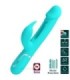 PRETTY LOVE - KAMPAS VIBRADOR RABBIT 3 EN 1 MULTIFUNCIÓN CON LENGUA VERDE AGUA