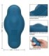 CALEXOTICS - RIDER MASAJEADOR DOBLE MOTOR CONTROL REMOTO AZUL
