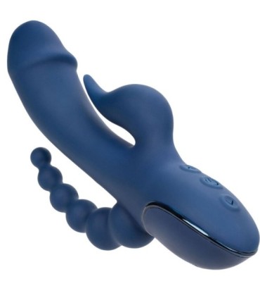 CALEXOTICS - VIBRADOR TRIPLE ORGASM AZUL