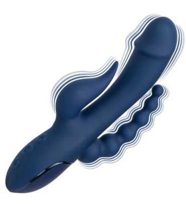 CALEXOTICS - VIBRADOR TRIPLE ORGASM AZUL