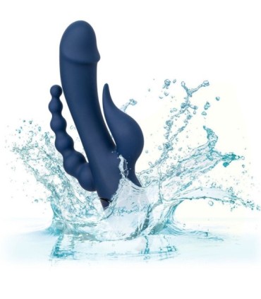 CALEXOTICS - VIBRADOR TRIPLE ORGASM AZUL