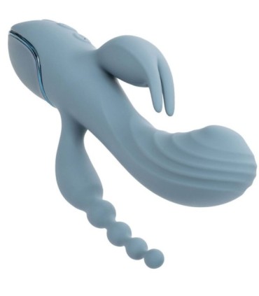 CALEXOTICS - VIBRADOR TRIPLE ÉXTASIS GRIS