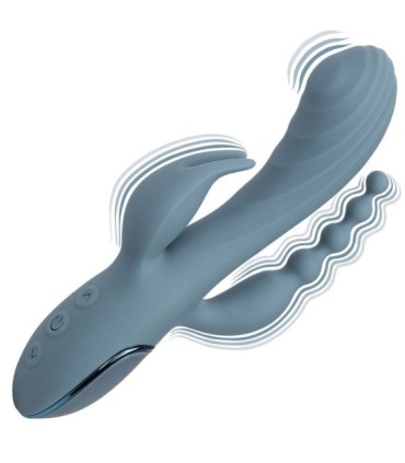 CALEXOTICS - VIBRADOR TRIPLE ÉXTASIS GRIS