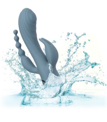 CALEXOTICS - VIBRADOR TRIPLE ÉXTASIS GRIS