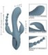 CALEXOTICS - VIBRADOR TRIPLE ÉXTASIS GRIS